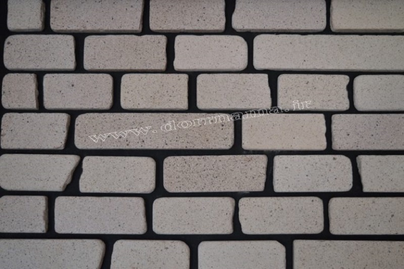  عکس سوم آجر پلاک نسوز سفید (دانه دار کد C301)